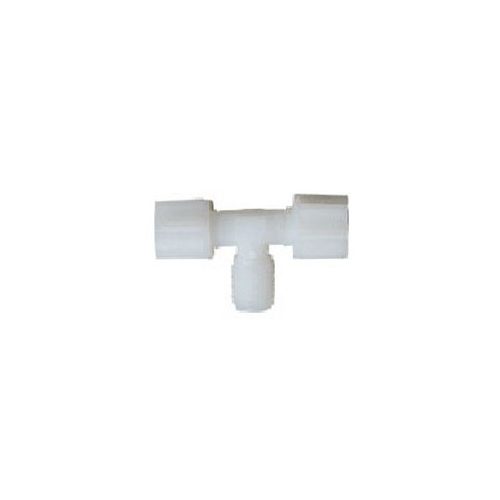Külsőmenetes "T" elosztó bekötő-idom szimmetrikus 1/4" cső x 1/8" menet x 1/4" cső - Jaco - 6042
