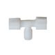 Külsőmenetes "T" elosztó bekötő-idom szimmetrikus 1/4" cső x 1/8" menet x 1/4" cső - Jaco - 6042