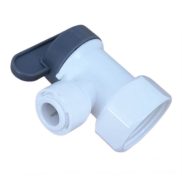   Elzárócsap víztartályokhoz könyök 3/4" menet x 3/8" cső - Quick
