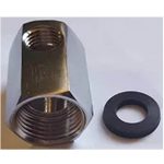 Bekötő csatlakozó 1/2" x 1/4" fém