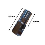   Bekötő-elosztó csatlakozó -hosszú- 1/2" x 1/2" x 1/4" fém