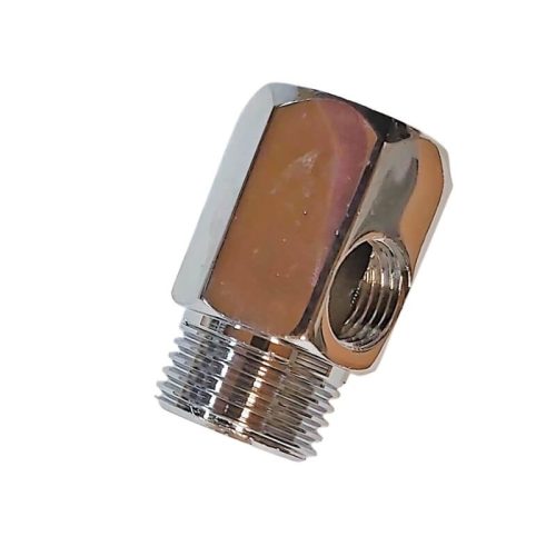 Bekötő-elosztó csatlakozó  1/2" x 1/2" x 1/4" fém