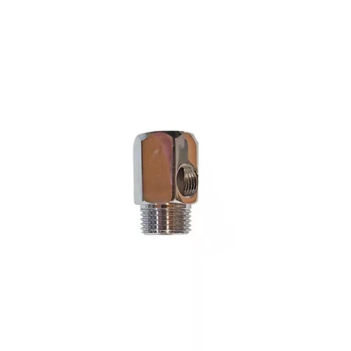 Bekötő-elosztó csatlakozó  1/2" x 1/2" x 1/4" fém