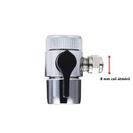   Útváltó szelep asztali víztisztítókhoz - egyirányú 8mm - (8 mm átmérőjű csőhöz)