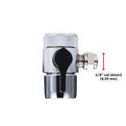   Útváltó szelep asztali víztisztítókhoz - egyirányú 1/4" - (6,35 mm átmérőjő csőhöz)
