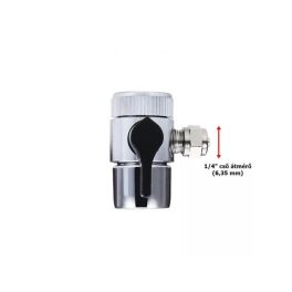   Útváltó szelep asztali víztisztítókhoz - egyirányú 1/4" - (6,35 mm átmérőjő csőhöz)