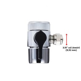   Útváltó szelep asztali víztisztítókhoz - egyirányú 3/8" - (9,52 mm átmérőjő csőhöz)