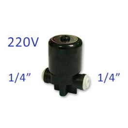   Elektromágneses solenoid szelep hengeres 1/4" - 220V - Quick