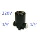 Elektromágneses solenoid szelep hengeres 1/4" - 220V - Quick