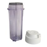 PurePro 10"-os Szűrőház átlátszó, dupla "O" gyűrűs, 1/4" csatlakozással