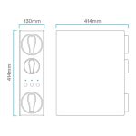 Puricom LÄTT Direkt átfolyós fordított ozmózis víztisztító nyomásfokozóval, intelligens csapteleppel