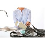 MyLAICA rozsdamentes matt bézsre festett fast disk rendszerű vízszűrő kulacs pánttal- 0,55 literes