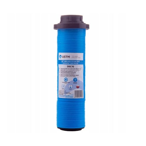 USTM üledékszűrő - mosható - 10" x 2,5" - 70 mikron