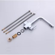   Konyhai csaptelep víztisztítóhoz 3-utas Modern dizájn - szögletes - króm