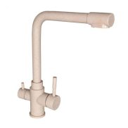   Konyhai csaptelep víztisztítóhoz 3-utas Modern dizájn - hajlított - homok-bézs