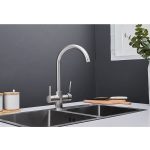 Konyhai csaptelep víztisztítóhoz 3-utas klasszik dizájn - króm