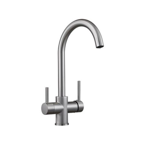 Konyhai csaptelep víztisztítóhoz 3-utas klasszik dizájn - inox