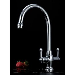   PurePro Konyhai csaptelep víztisztítóhoz 3-utas Klasszik dizájn 2 - íves - króm