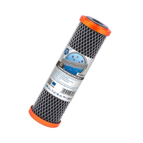 Aquafilter Aktív szén szűrőbetét gyümölcshéjból, tömbösített/préselt 10'' FCCBL-P