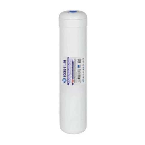 Aquafilter Aktív szén szűrőbetét, fehér házban - BELSŐMENETES - 12" x 2,5", In-Line - BM