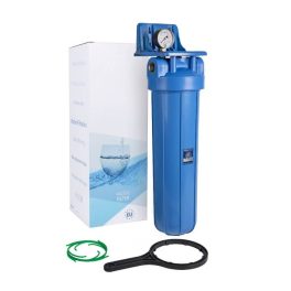   Aquafilter Központi vízszűrő - 20"-os Big Blue szűrőház, nyomásmérővel, konzollal