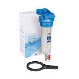   Aquafilter 10"-os Szűrőház 1" csatlakozással, leeresztő csappal, max.: 6 bar