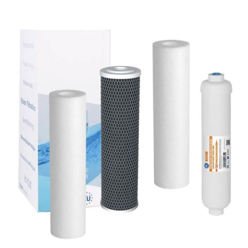 Aquafilter 4 részes elő és utó-szűrőbetét szett RO rendszerekhez