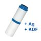 CleanLife Kombinált aktív szén szűrőbetét kétlépcsős asztali víztisztítóhoz ezüsttel és KDF-fel