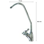 Csaptelep víztisztítóhoz 1-utas - króm