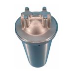 HomeWater 10"-os BIGBLUE rozsdamentes szűrőház 1" csatlakozással, meleg vízre