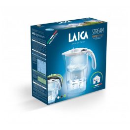   LAICA Stream Line fekete vízszűrő kancsó mechanikus kijelzővel,1 db bi-flux vízszűrő betéttel- 2,3 L