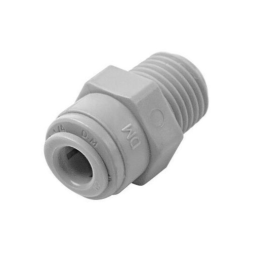 Külsőmenetes egyenes bekötő-idom 1/4" cső x 1/2" menet - Quick - NSF