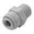 Külsőmenetes egyenes bekötő-idom 1/4" cső x 1/2" menet - Quick - NSF