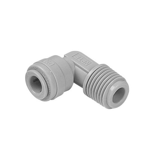Külsőmenetes "L" könyök bekötő-idom 3/8" cső x 1/4" menet - Quick-NSF