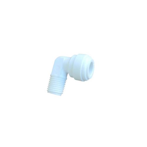 Külsőmenetes "L" könyök bekötő-idom 3/8" cső x 1/4" menet - Quick