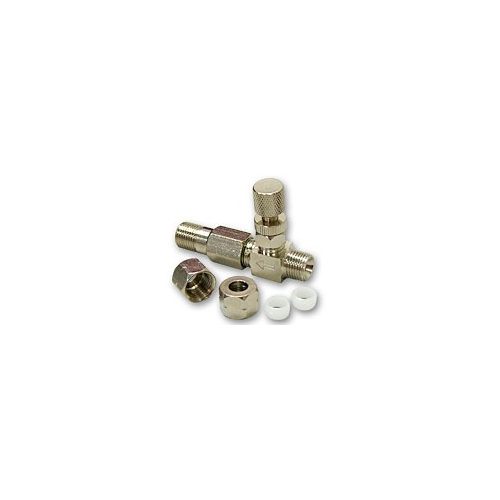 Áramlásszabályzó tűszelep 1/4" cső x 1/4" cső