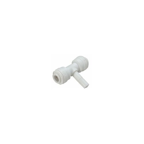 Tömlős "T" elosztó bekötő-idom szimmetrikus 1/4" cső x 1/4" tömlő vég x 1/4" cső - Quick