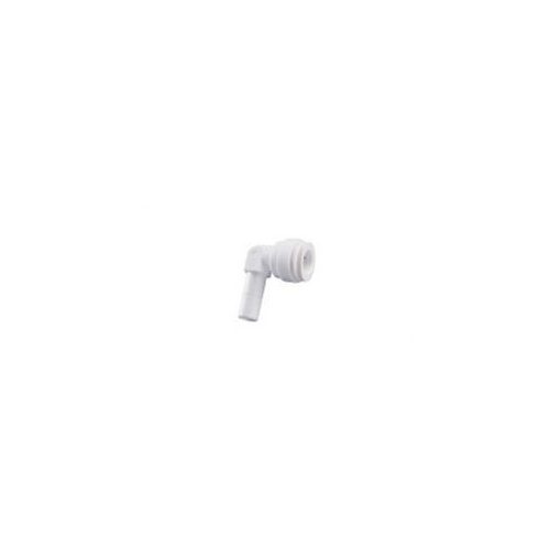 Tömlős "L" könyök bekötő idom (pipa) 1/4" cső x 1/4" tömlő vég - Quick
