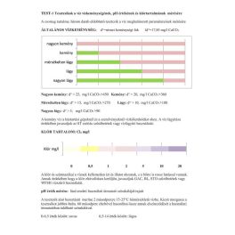 USTM Vízkeménység-klór-pH teszter