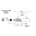 UV lámpa készlet UV-1011 - 6W - 1GPM-2x2P