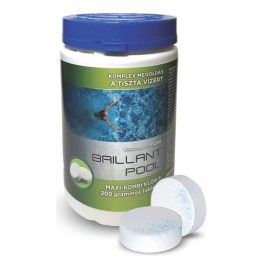   Brillant Pool Maxi-Kombi Klór "P" (200 gr), 95%,1 kg, klórtabletta