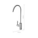 Aquaphor egyutas csaptelep víztisztítóhoz- inox WGL