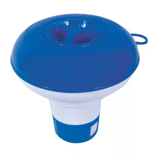 BESTWAY Flowclear úszó vegyszer adagoló beépített vegyszerfogóval medencéhez, kék