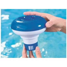   BESTWAY Flowclear úszó vegyszer adagoló beépített vegyszerfogóval medencéhez, kék