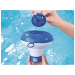 BESTWAY Flowclear úszó vegyszer adagoló beépített vegyszerfogóval medencéhez, kék