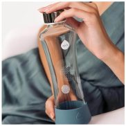 EQUA Metallic Silver üvegkulacs - 550 ml