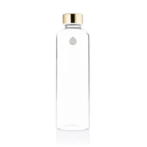 EQUA Mismatch White üvegkulacs arany kupakkal - 750 ml