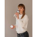 EQUA Sima fehér kulacs (BPA mentes) - 600 ml