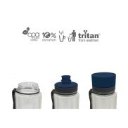 EQUA Sima kék kulacs (BPA mentes) - 600 ml