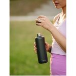 EQUA Timeless 1000 ml rozsdamentes acél kulacs - DARK